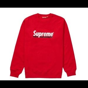 Supreme Underline Sweatshirt SS20 Red